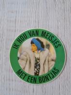 sticker IK HOU VAN MEISJES MET EEN BONTJAS, Ophalen of Verzenden, Zo goed als nieuw, Overige typen