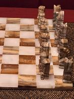 Massief marmeren schaakspel, Ophalen of Verzenden, Zo goed als nieuw