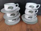 Vintage Thomas Lacroix Espressokopjes met Schildpadden, Antiek en Kunst, Antiek | Servies los, Ophalen