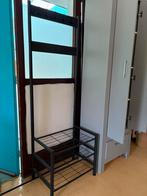 Zwarte Kapstok en schoenenrek in 1, Huis en Inrichting, Woonaccessoires | Kapstokken, Ophalen, Zo goed als nieuw, Metaal, Staande kapstok