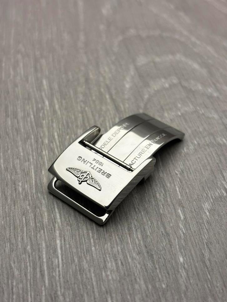 Breitling vouwsluiting 20 mm. voor leder., Sieraden, Tassen en Uiterlijk, Overige Accessoires, Zo goed als nieuw, Ophalen of Verzenden