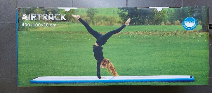 Airtrack 400x100x10cm - Nieuw - Gymnastiek Luchtbed, Sport en Fitness, Fitnessmaterialen, Nieuw, Overige typen, Armen, Benen, Borst