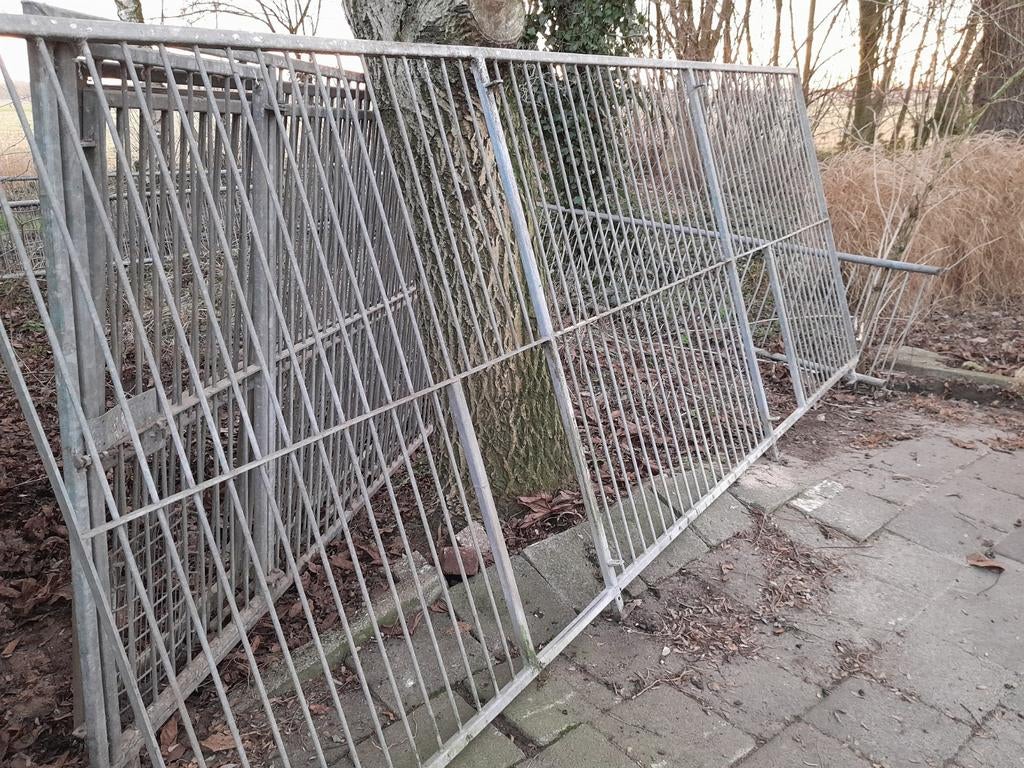 Hondenren met tussenwand en nachthok, Dieren en Toebehoren, Hondenhokken, Ophalen, 110 cm of meer, Hondenhok, 100 cm of meer