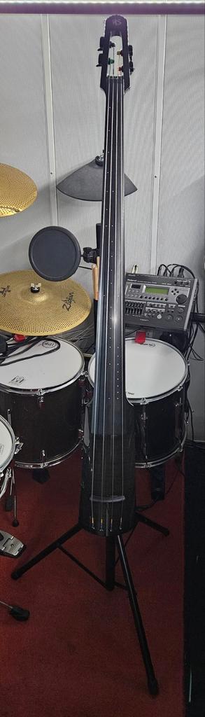 NS Design WAV4c Bass Black Gloss elektrische contrabas 3/4, Muziek en Instrumenten, Strijkinstrumenten | Contrabassen, Zo goed als nieuw