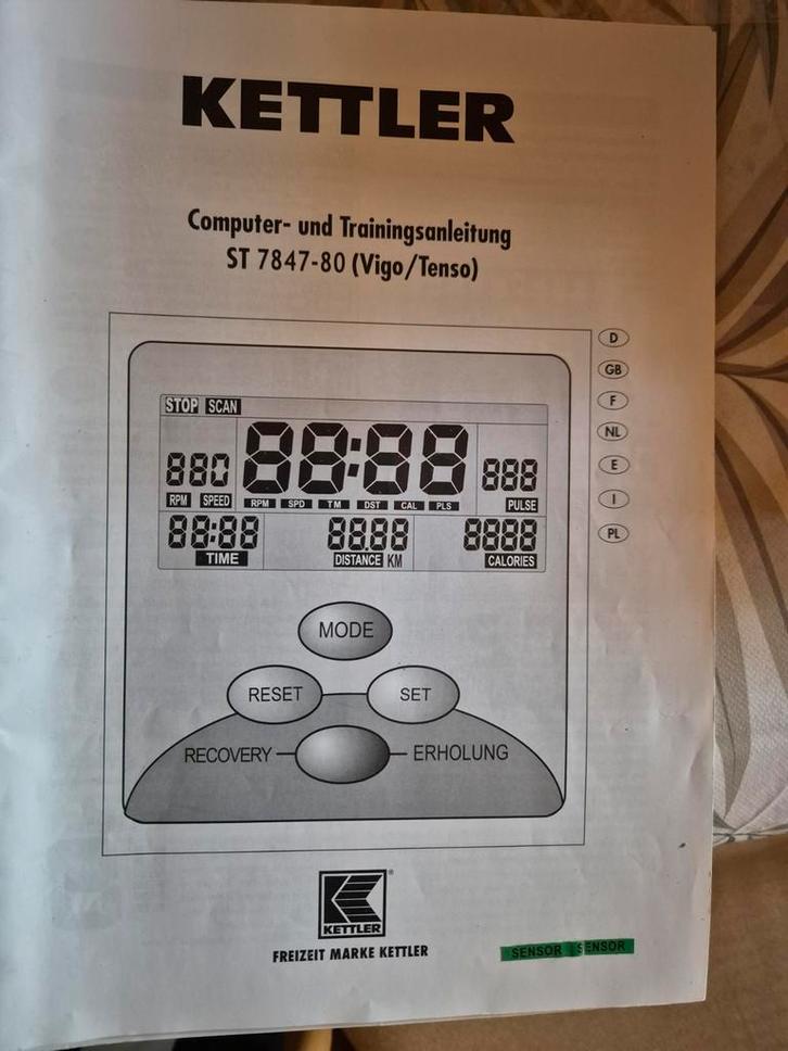 Kettler Vigo 500 Hometrainer - Topconditie!, Sport en Fitness, Fitnessapparatuur, Zo goed als nieuw, Hometrainer, Ophalen