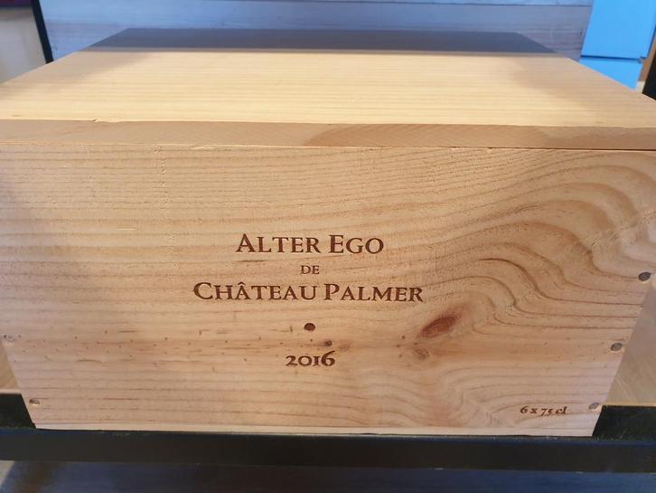 6 fles Alter Ego de Chateau Palmer 2016, in originele kist., Verzamelen, Wijnen, Nieuw, Rode wijn, Frankrijk, Ophalen