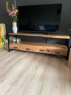 Mangohout tv meubel, Huis en Inrichting, Kasten | Televisiemeubels, Ophalen, 150 tot 200 cm, Zo goed als nieuw, Minder dan 100 cm