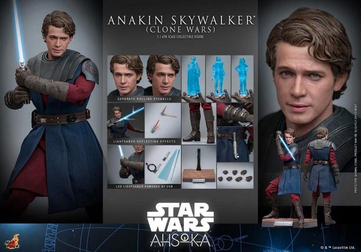 Anakin Skywalker Clone Wars - Hot Toys 1/6 starwars, Verzamelen, Star Wars, Nieuw, Actiefiguurtje, Ophalen of Verzenden