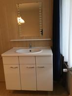 Wastafelmeubel wit hoogglans., Huis en Inrichting, Badkamer | Badkamermeubels, Ophalen, 50 tot 100 cm, Zo goed als nieuw, Minder dan 100 cm