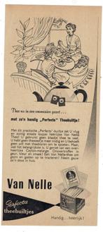 3 Originele Thee advertenties 2x VAN NELLE  1X KG 1947-55-61, Verzenden, Gebruikt, Overige typen