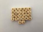 Houten Letterkralen 11 mm per 1000 stuks, Hobby en Vrije tijd, Kralen en Sieraden maken, Ophalen of Verzenden, Nieuw, Kraal