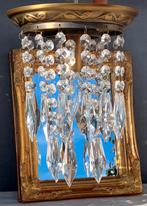 klein hanglampje met glazen pegels, Antiek en Kunst, Antiek | Lampen, Ophalen of Verzenden
