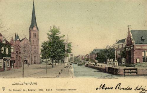 Leidschendam - B-keus - 1906 gelopen, Verzamelen, Ansichtkaarten | Nederland, Gelopen, Zuid-Holland, Voor 1920, Ophalen of Verzenden