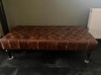 NOVIO FORUM Engelse leren chesterfield footstool 140x70x40cm, Ophalen, 125 cm of meer, Leer, Zo goed als nieuw