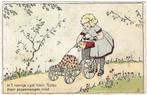 Toosje rijdt met de beer in de poppenwagen, Ophalen of Verzenden, 1920 tot 1940, Gelopen, Kinderen