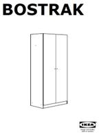 Kledingkast wit 80x50x181 model Bostrak Ikea (gedemonteerd), Ophalen, Gebruikt, 50 tot 100 cm, 150 tot 200 cm