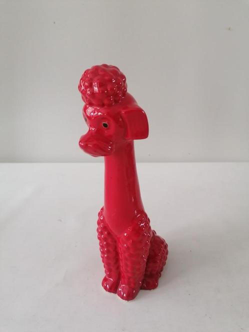 vintage keramiek beeldje van een hond -poedel 25 cm, Antiek en Kunst, Antiek | Keramiek en Aardewerk, Verzenden