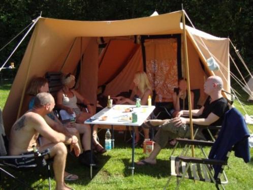 Sperwer tent met extra luifel. ZGA NIEUW!, Caravans en Kamperen, Tenten, tot en met 6, Zo goed als nieuw, Ophalen