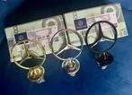 MB STER BLACK CHROME EN GOLD A 21,50 P. STK MET LAUWERKRANS!, Ophalen of Verzenden, Nieuw, Mercedes-Benz