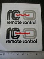 2x sticker remote control logo RC afstandsbediening, Verzenden, Zo goed als nieuw, Merk