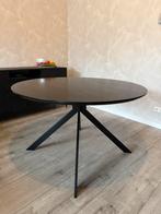 Woood Bruno ronde eettafel + 4 stoelen, Gebruikt, 100 tot 150 cm, Rond, Ophalen of Verzenden
