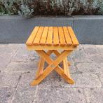 Inklapbaar houten krukje, Huis en Inrichting, Krukjes, Gebruikt, Onbekend, Ophalen of Verzenden, Onbekend