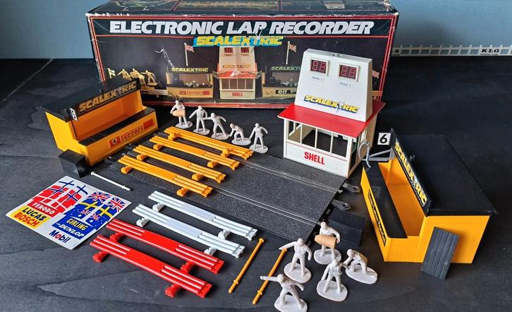 Scalextric racebaan lap counter en 2x pit in doos, Kinderen en Baby's, Speelgoed | Racebanen, Elektrisch, Overige merken, Ophalen of Verzenden