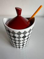 Vintage Rörstrand Red Top Marmeladepot met Deksel M.Westman, Ophalen of Verzenden