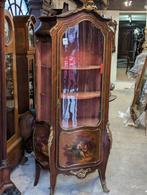 Antieke glas kast  198 hoog. €690., Antiek en Kunst, Antiek | Meubels | Kasten, Ophalen