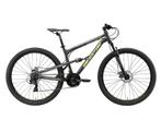 Bikestar Fully MTB Alu 29 Inch 21 Speed zwart/groen TK, Fietsen en Brommers, Fietsen | Mountainbikes en ATB, Fully, Zo goed als nieuw