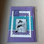 Kaart trouwen paars / blauw, Ophalen of Verzenden, Zo goed als nieuw, Overige thema's