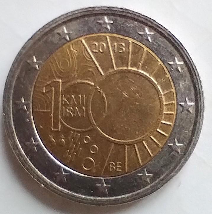 2 euro 100 jaar KMI 2013 - België, Postzegels en Munten, Munten | Europa | Euromunten, Losse munt, 2 euro, België, Ophalen of Verzenden