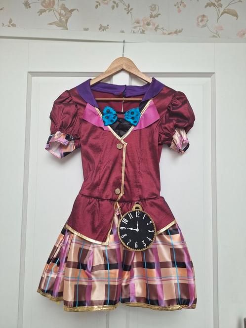 Kostuum carnaval Miss Hatter meisje 11/12 jaar., Kinderen en Baby's, Carnavalskleding en Verkleedspullen, Zo goed als nieuw, Meisje