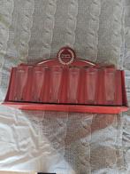 6x Longdrinkglazen Shell Ferrari met Display, Ophalen of Verzenden, Zo goed als nieuw, Glas, Overige typen