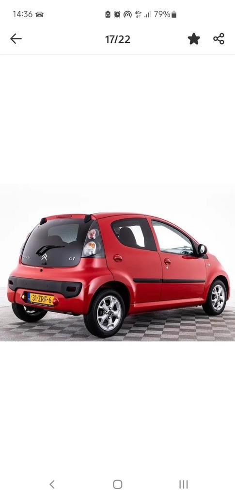 Citroën C1 1.0 5-DRS Sensodrive 2013 Rood NAP, Auto's, Citroën, Particulier, C1, Airbags, Airconditioning, Alarm, Bluetooth, Isofix