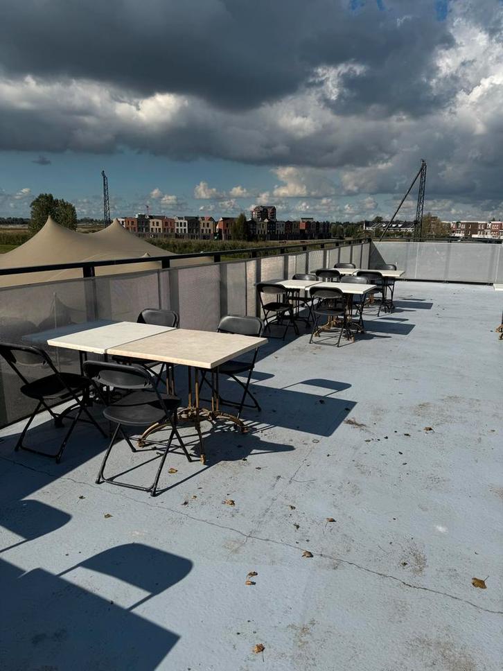 Terras Inrichting - Tafel met Stoelen, Huis en Inrichting, Tafelonderdelen, Gebruikt, Tafelblad, 50 tot 100 cm, 50 tot 100 cm