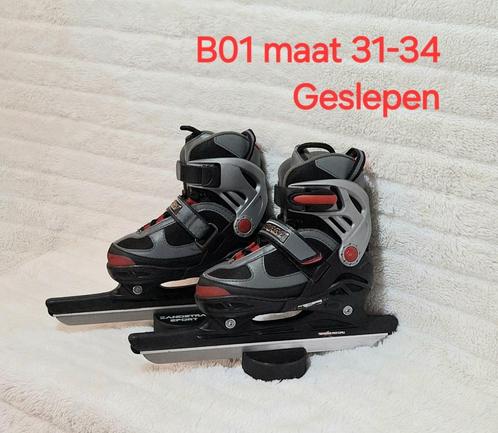Nijdam verstelbare schaatsen maat 31-34 Geslepen, Sport en Fitness, Schaatsen, Gebruikt, Combinoren, Nijdam, Ophalen of Verzenden