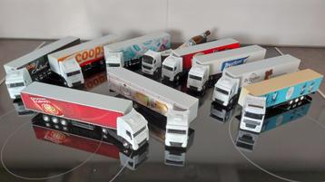 Mercedes, DAF, Iveco. 10 vrachtwagens met reklame beschikbaar voor biedingen