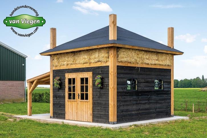 Grote Hooiberg als tuinhuis, berging of als dierenverblijf, Tuin en Terras, Tuinhuizen, Nieuw, Schuur, Hout, 250 tot 500 cm, 200 tot 400 cm