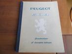 Boek Peugeot 504 specificaties en beschrijving 1968, Auto diversen, Handleidingen en Instructieboekjes, Ophalen of Verzenden
