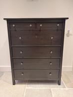 IKEA Hemnes Ladenkast zwart bruin, Huis en Inrichting, Kasten | Ladekasten, Ophalen, Gebruikt, 100 tot 150 cm, 5 laden of meer