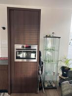 Hoge Kast met Oven en Lades, Huis en Inrichting, Gebruikt, Met lade(s), Overige houtsoorten, 50 tot 75 cm