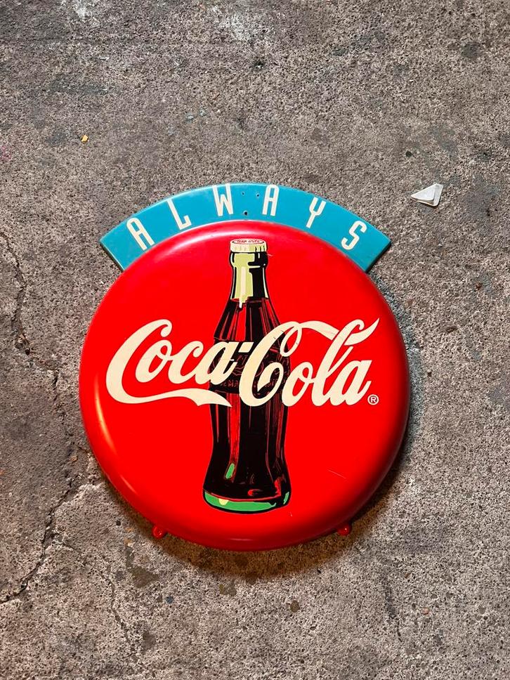 Coca-cola reclamebord, Verzamelen, Merken en Reclamevoorwerpen, Gebruikt, Reclamebord, Ophalen