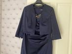 Blauwe jurk met bolero - maat 44, Blauw, Maat 42/44 (L), Ophalen of Verzenden, Zo goed als nieuw