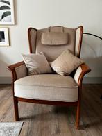 Armchair (4) - Teak, Wool - Danish Wingback chair, Huis en Inrichting, Fauteuils, Ophalen, Gebruikt