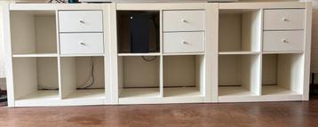 IKEA KALLAX kasten – wit – met lades beschikbaar voor biedingen
