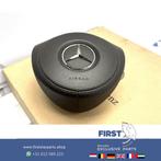 STUURAIRBAG Mercedes BRUIN LEER W176 W117 W246 W205 W213 W23, Auto-onderdelen, Ophalen of Verzenden, Gebruikt, Mercedes-Benz
