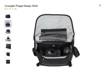 Crumpler Proper Roady Photo Sling 7500 schoudertas zwart beschikbaar voor biedingen