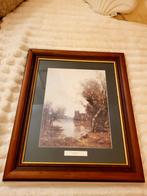 Gedrukte kunstprint van M. Levis , Genaamd: By the River, Ophalen