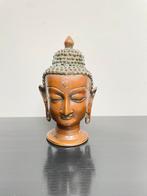 Antieke bronzen boeddha hoofd, Antiek en Kunst, Antiek | Koper en Brons, Ophalen of Verzenden, Brons